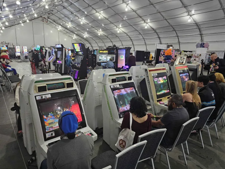 arcade space at FandomCon SV 2026